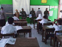 Pastikan Prokes, Koramil 12 Sambangi SMP 1 Simo