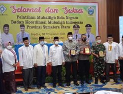 Sukses, Pelatihan Muballigh Bela Negara DPW Bakomubin Sumut
