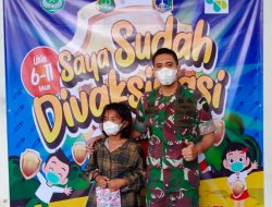 Mayor Galib Pantau dan Berikan Bingkisan Anak Usia 6-11 Tahun yang di Vaksin