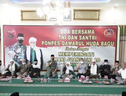 Puncak Peringatan Hari Juang TNI AD ke-76, Korem 162/WB Gelar Doa Bersama di Ponpes Qamarul Huda Bagu