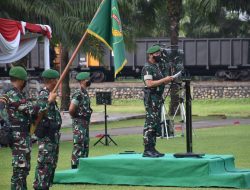 Pangdam II/Sriwijaya Mayjen Tni Agus Suhardi Pimpin Upacara Hari Infanteri Ke-73 Di Markas Yonif 141/AYJP