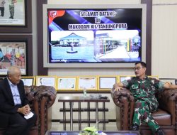 Jalin Kerjasama dan Sinergi, Pangdam XII/Tpr Audiensi Dengan Pengprov Pertina Kalbar