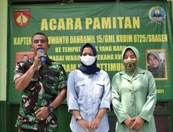 Acara Pamit Danramil Gemolong diselimuti rasa haru