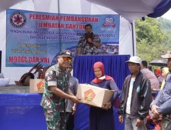 Dankodiklatad Bersama Beberapa Komunitas Outdoor Meresmikan Jembatan Gantung