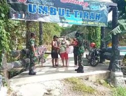 Babinsa Ingatkan Warga yang Abai Protkes