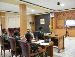 Danlantamal XI Ikuti Vidcon Panglima TNI