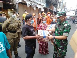 Dandim 0503/JB Pimpin Apel Karbak Sekaligus Serahkan Bantuan Sosial Di Lokasi Kebakaran