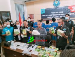 BNNP Sumsel Berhasil Gagalkan Penyelundupan 15 Kg Narkotika Jenis Shabu