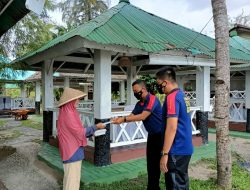 Stasiun Bumi Bangka Belitung Bakamla RI Berbagi Kebahagian Bersama Petugas Kebersihan