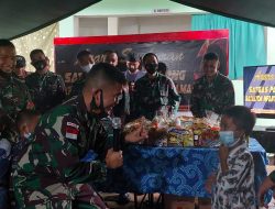 Syukuran Satgas Pamtas RI-PNG Yonif 711/Raksatama Dan Berbagi Kasih Bersama Anak Panti Asuhan Di Perbatasan Skouw