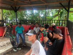 Kegiatan Rutinitas Anggota Satgas Kodim Maluku Yonarhanud 11/WBY, Anjangsana Ke Rumah Warga Binaan