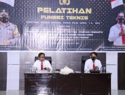 Kombes Pol Barly Ramadhany Membuka Secara Resmi Pembukaan Pelatihan Fungsi Teknis Ditreskrimsus Polda Sumsel Tahun 2022