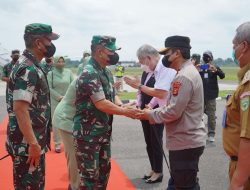 Kapolda Sumsel Dan Forkopimda Sumsel Sambut Kunjungan Kasad Jenderal TNI Dudung Abdurachman Di Bumi Sriwijaya
