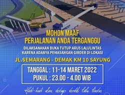 Info Penting, Jalur Pantura Semarang-Demak Di Sayung Bakal Terganggu 4 Hari