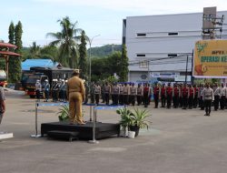 Walikota Sorong Pimpin Apel Gelar Pasukan Serta Pemeriksaan “Operasi Ketupat – 2022”