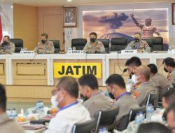Polda Jawa Timur Gelar Anev Sitkamtibmas, Penanganan Covid 19 Dan Ops Ketupat Semeru 2022