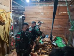 Gerak Cepat Satgas Pamtas Yonif 711/Rks Datangi Rumah Warga Di Papua
