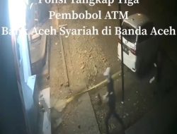 Polisi Tak Butuh Waktu Lama Untuk Menangkap Pembobol Mesin ATM Bank Aceh Syariah Di Gampong Lampaseh
