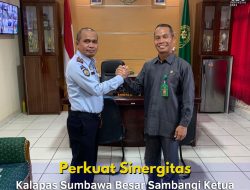 Perkuat Sinergitas, Kalapas Sumbawa Besar Sambangi Ketua Pengadilan Negeri Sumbawa