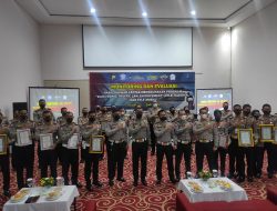 Satlantas Polres Batu Raih Penghargaan Juara Dalam Giat Monev dan Hasil Dakgar di Surabaya
