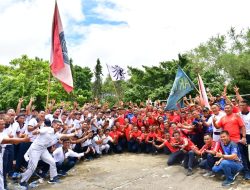 Hadiah HUT RI Ke-77, Tim Voli Pasmar 3 Persembahkan Juara Turnamen Bola Voli Se-Kabupaten Sorong