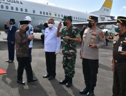 Pangdam XII/Tpr Sambut Kedatangan Wakil Presiden di Kalbar