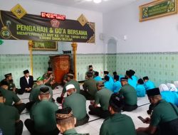 Sambut HUT Ke 77 TNI Tahun 2022, Kodim 0808/Blitar Gelar Pengajian Dan Doa Bersama