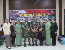 HUT TNI Ke- 77 Dan HUT MUBA Ke- 66 TA. 2022. Kodim 0401/Muba melaksanakan Bakti Sosial dan Donor darah