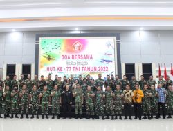 Gelar Do’a Bersama di Gelar Kodam XII/Tpr Bersama Jajaran Dalam Peringati HUT TNI Ke-77