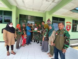 Wujud Kecintaan Serta Rasa Bangga, Mitra Babinsa Waru Kepada TNI, Ucapkan Selamat HUT ke 77 TNI
