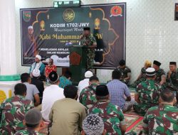 Kodim 1702/Jayawijaya Memperingati Maulid Nabi Besar Muhammad SAW Tahun 1444 H/2022 M