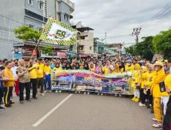 Serentak Seluruh Indonesia Rayakan HUT GOLKAR KE-58 Adakan Jalan Sehat 