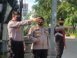 Kasat Samapta Polrestabes Medan Dan Kabag Bin Ops Dit Samapta Poldasu Pantau Anggota Di Lapangan Lakukan Gatur