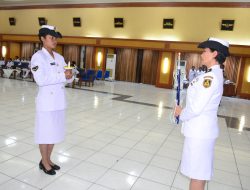 50 Prajurit Korps Wanita TNI AL Ikuti Pengukuhan dan Upacara Tradisi Penerimaan di Kodiklatal