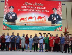 Sukacita Perayaan Natal Polres Sorong Kota