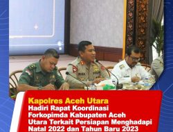 Kapolres Aceh Utara Hadiri Rapat Koordinasi Bersama Forkopimda Jelang Nataru