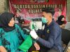 Jelang Libur Nataru, Polres Batu Gelar Vaksin di Pasar