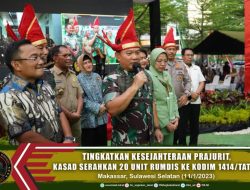 Tingkatkan Kesejahteraan Prajurit, Kasad Serahkan 20 Unit Rumdis Ke Kodim 1414/Tator