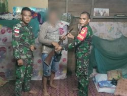 Awal Tahun 2023, Satgas Pamtas RI-Malaysia Yonarmed 19/105 Trk Bogani Terima Senpi Rakitan Dari Warga Dusun Kapar