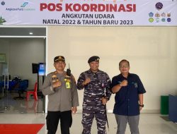 Danlanudal Manado Hadiri Penutupan Posko Terpadu Angkutan Udara Nataru