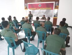 Tingkatkan Kedisiplinan Prajurit , Koramil 02/Banjarsari Laksanakan Apel Pagi Dilanjutkan Jam Komandan