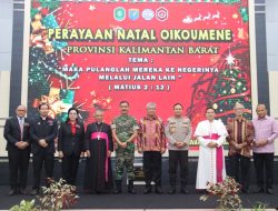 Pangdam XII/Tpr Hadiri Natal Oikumene Provinsi Kalimantan Barat Tahun 2022