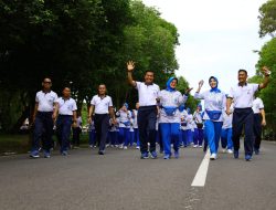Olahraga Bersama Prajurit Jalasena Samudra Puspenerbal