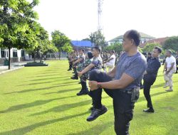 Tingkatkan Stamina Fisik Anggota, Kodim 0735/Surakarta Gelar Senam Pagi Bersama