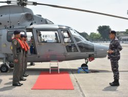 Skuadron Udara 100 Dukung Pangkoarmada II Dengan Heli Panther