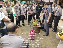 Sosialisasi Penggunaan Tabung Gas LPG di Polsek Sengah Temila