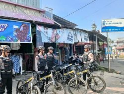 Patroli Sepeda Sat Samapta Polres Muara Enim Polda Sumsel
