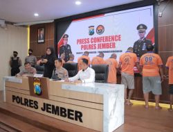 Capai Puluhan Juta, 10 Tersangka Pengedar Narkoba Berhasil Diamankan Polres Jember