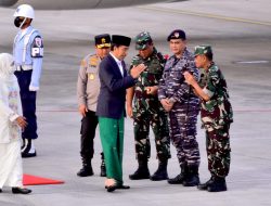 Danlanud Abd Saleh Sambut Kedatangan Presiden RI di Banyuwangi