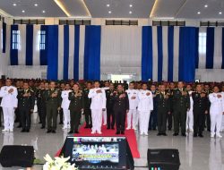 Danrem 181/PVT Menghadiri Tatap Muka Panglima TNI dan Kapolri dengan Prajurit TNI Polri Diwilayah Papua Barat Daya